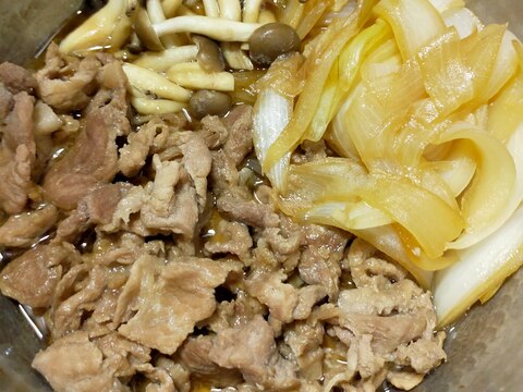 簡単に作れる♪豚肉のすき焼き風